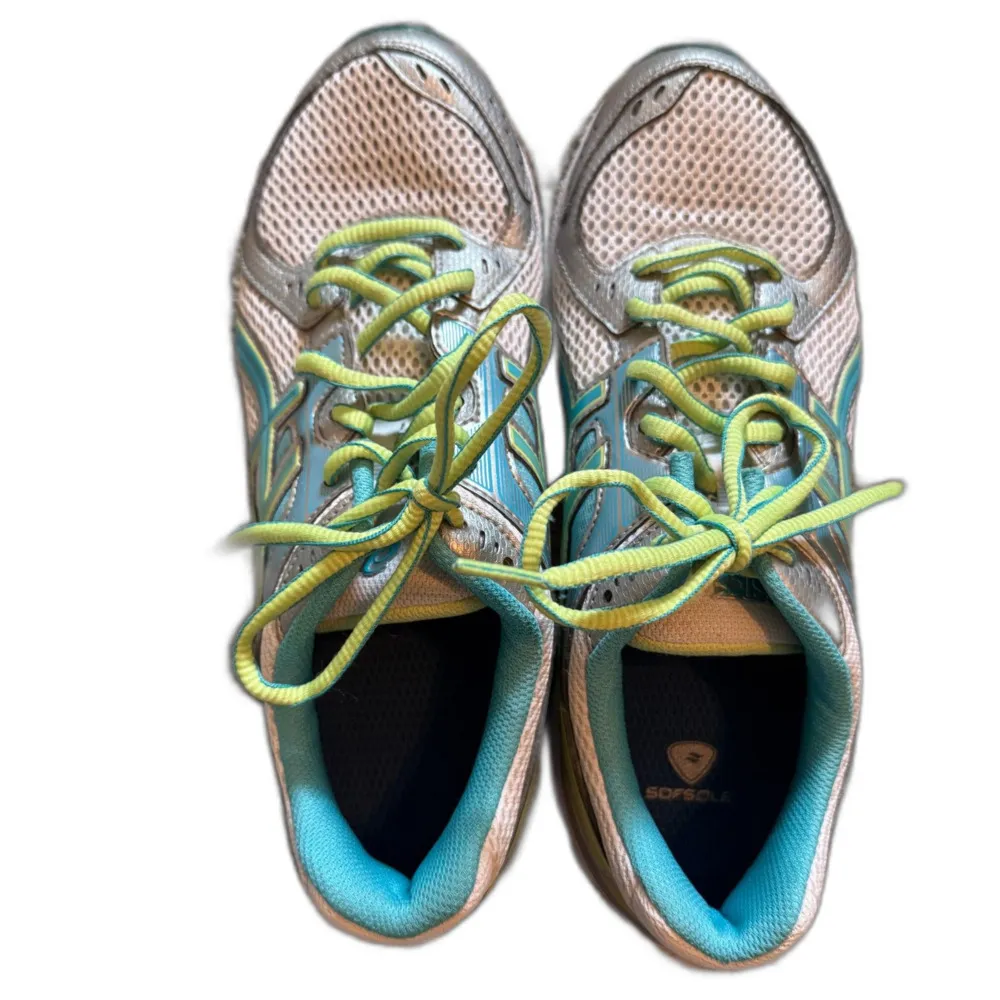 Ascis Gel Contend 2 Running Cross Training Shoes Women's Size 8.5 Silver & Green - Image 6