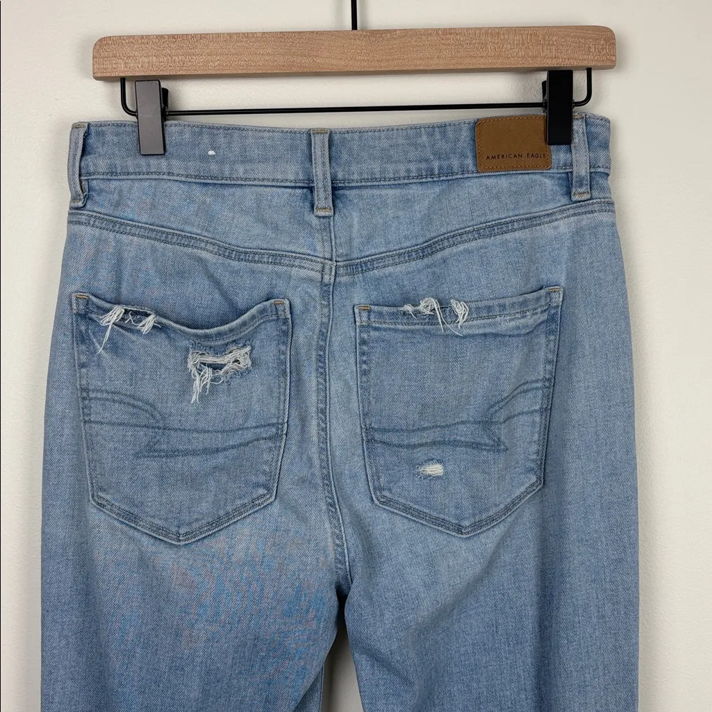 American Eagle Super High Rise Flare Jeans Women’s Size 6 Regular Blue Denim - Image 8