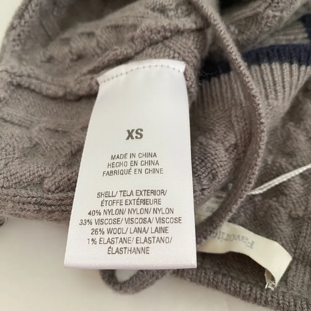 Favorite Daughter Grey & Navy Knit Lauren Bra Cropped Top Size XS New With Tag Gray - Image 10