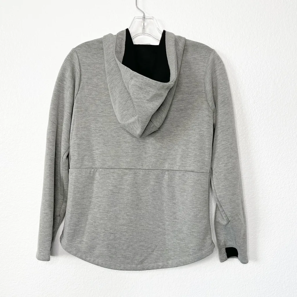 Athletic Grey Jacket Zip Up Hoodie Size XS Women’s Forever 21 F21 - Image 2