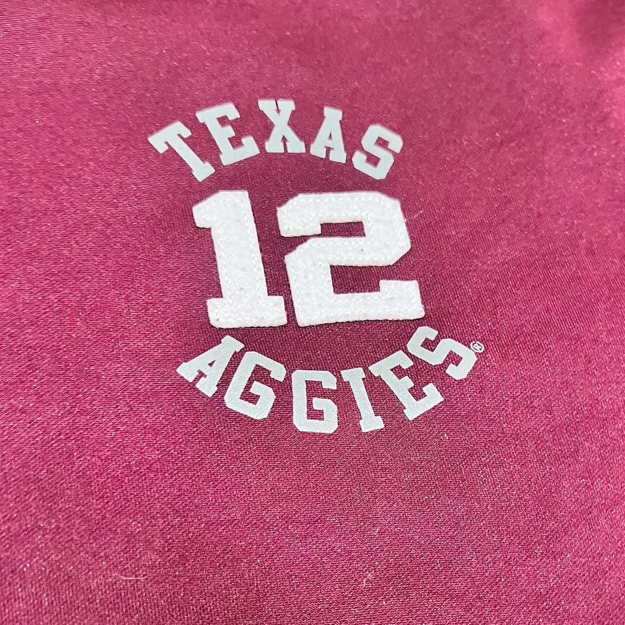 Vintage Y2K Texas A&M Jacket LG Aggies Embroidered Track Jacket 12 Man Maroon - Image 5