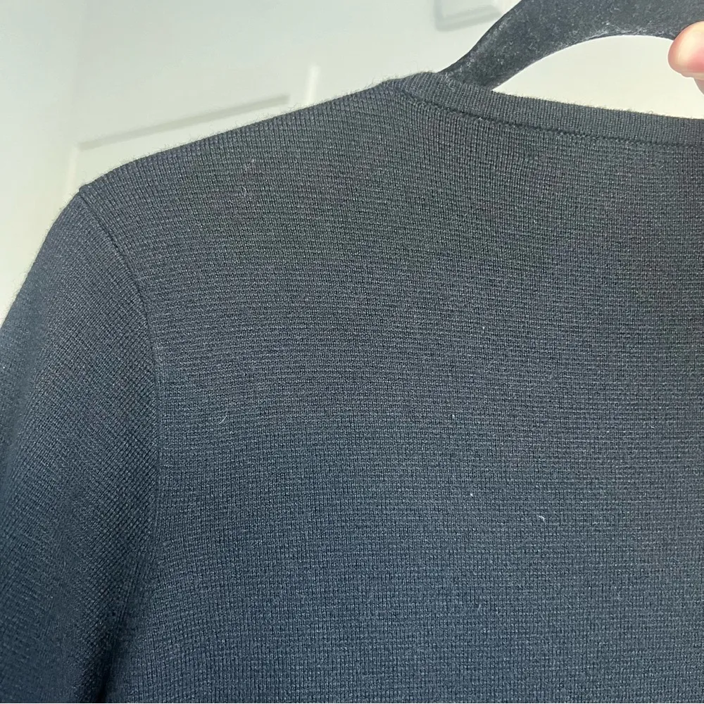 J. Crew 365 Juliette collarless sweater-blazer black medium - Image 8