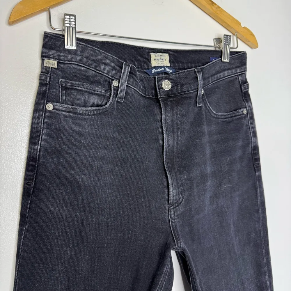 Citizens of humanity Georgia high-rise boot cut jeans Black Split Size 27 - Image 6