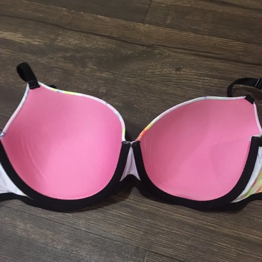 Victoria’s Secret Pink tropical flower 32DD wear everywhere lightly lined bra - Image 2