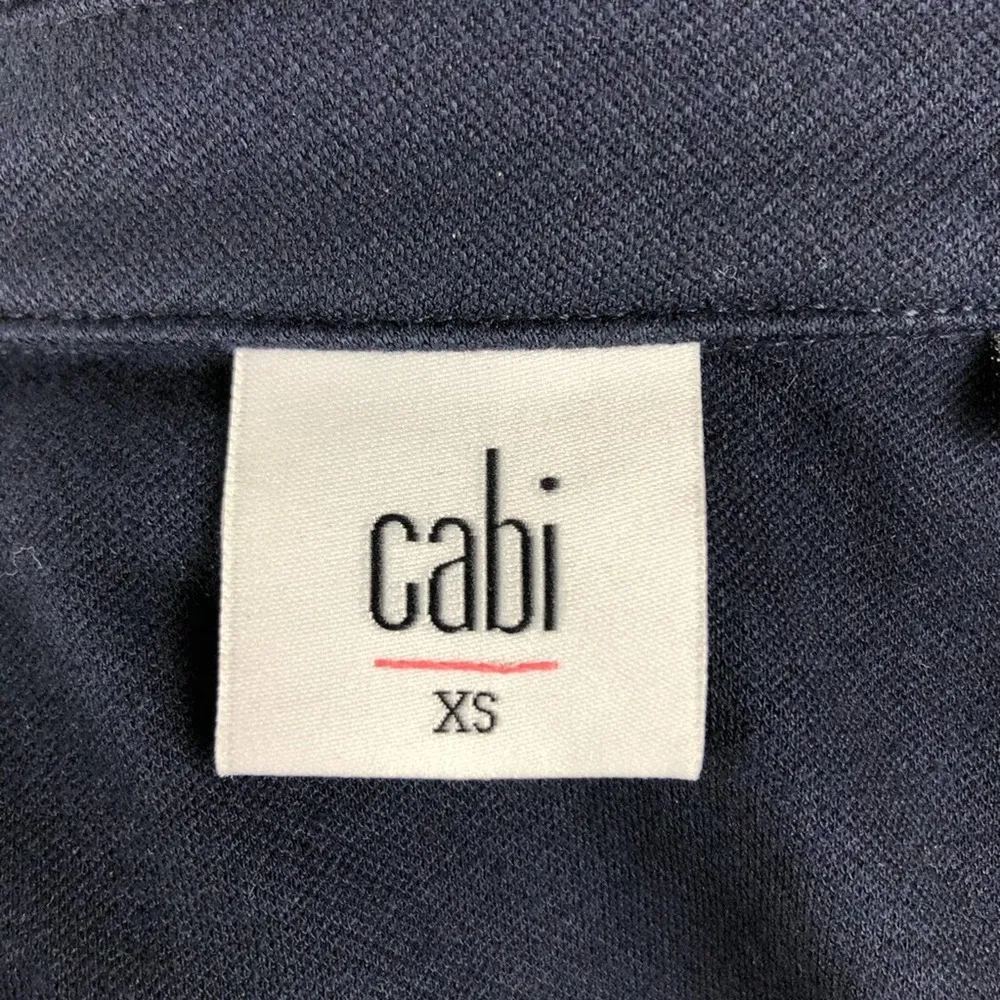Cabi Navy Blue In the Band Jacket #3375 Stretch Classic Blazer Military Size XS - Image 11