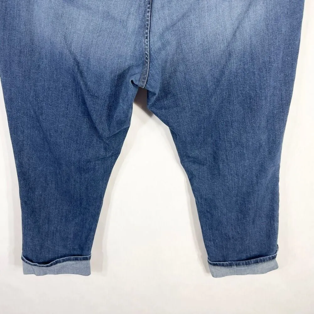 NYDJ Not Your Daughters Jeans Plus Size 22W Capri Crop Distressed High Rise 1444 - Image 10