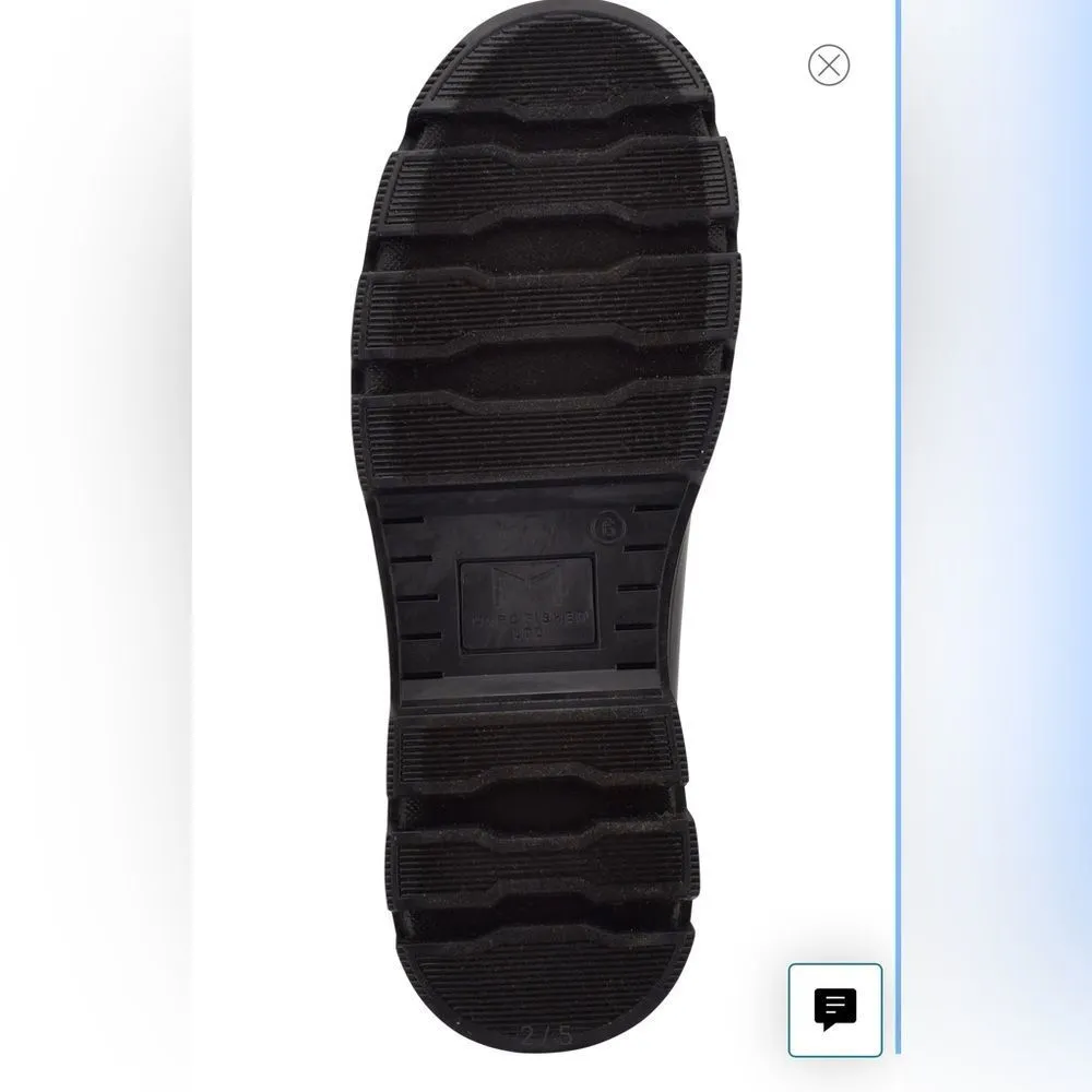 Marc Fisher Freely Waterproof Combat Lace-Up Boot in Black Size 8 NEW - Image 4