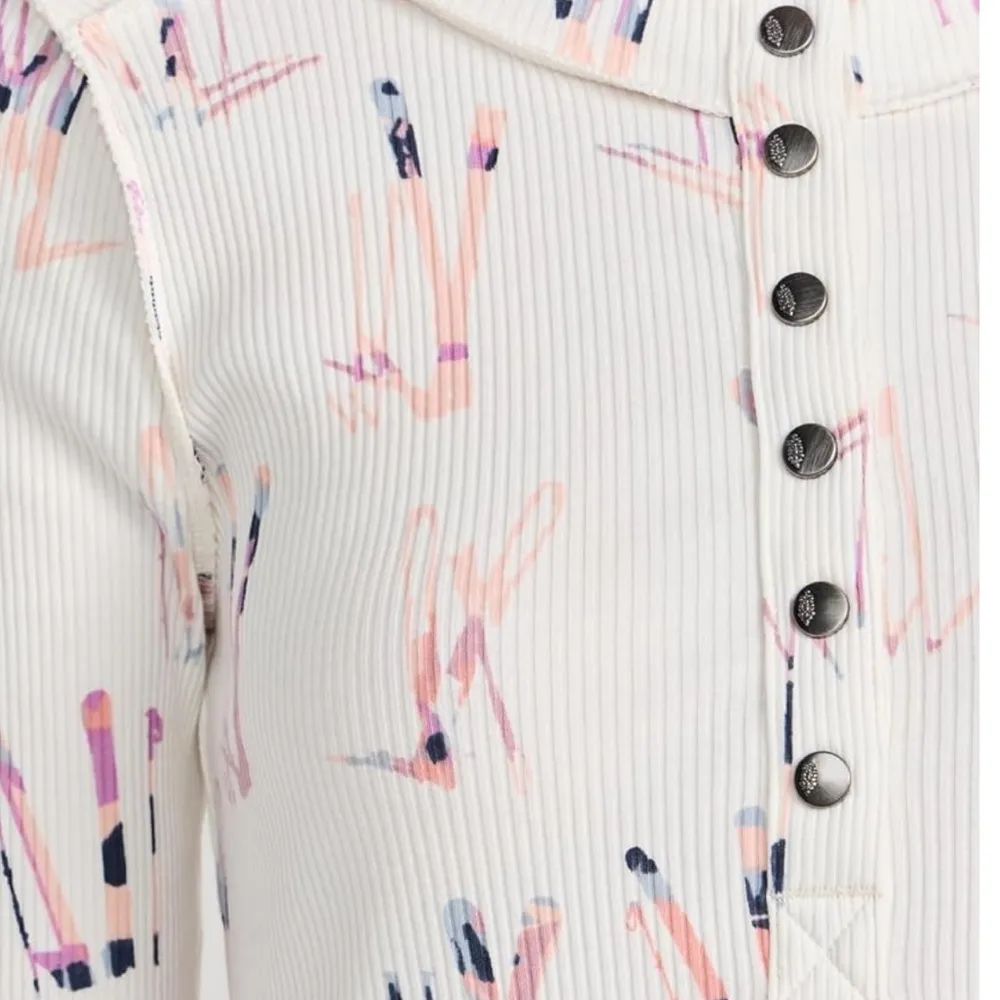 Fp Movement Printed Rally Layer White Ski Combo Size XS NWT - Image 3