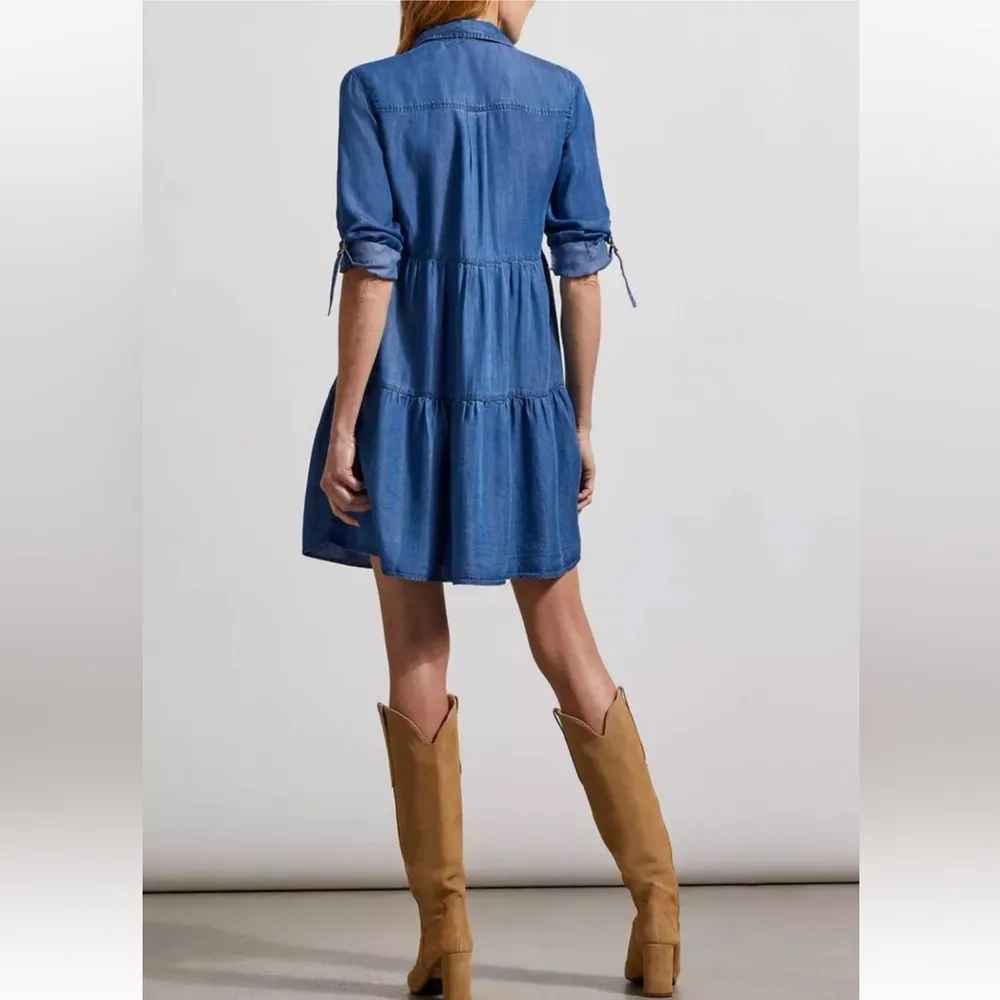TRIBAL jeans tiered denim Jean dress - Image 2