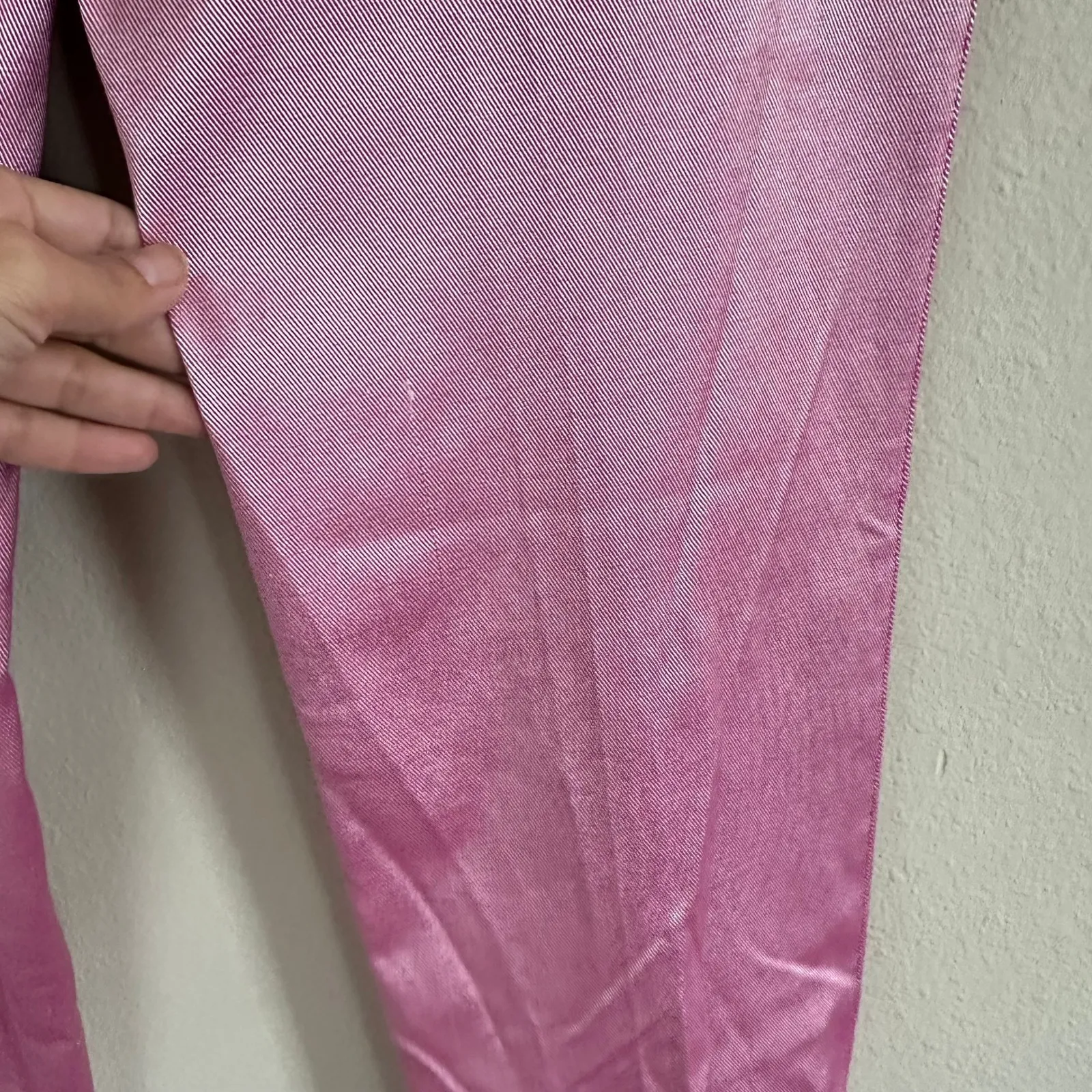 St John Sport Straight Leg Pants Size 6 Metallic Pink Sparkle Preppy Trousers HR - Image 14