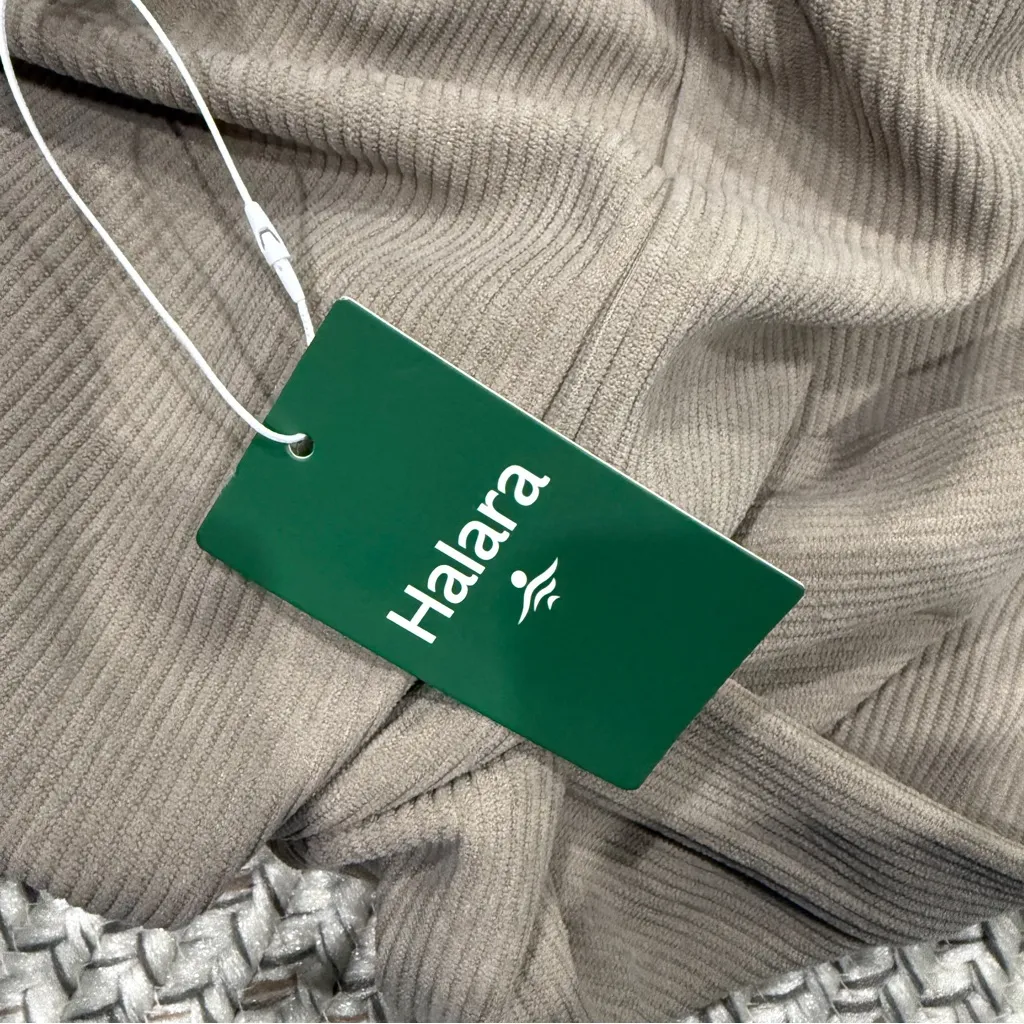 NWT Halara Tan High Waisted Pocket Straight Leg Mop Corduroy Casual Pants - Image 10