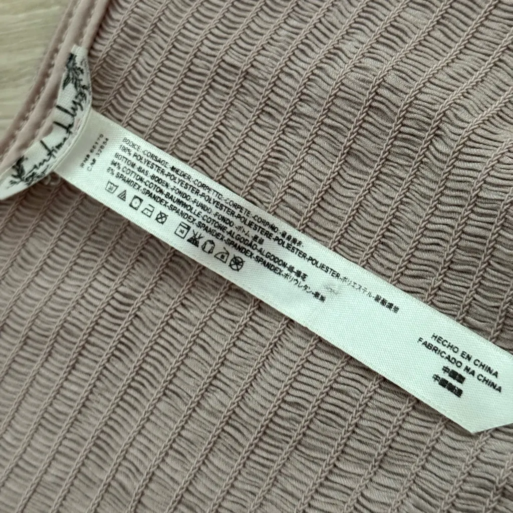 Free People Smockin’ and Rockin’ Long Sleeve Flowy Bodysuit | Grey | Small - Image 8