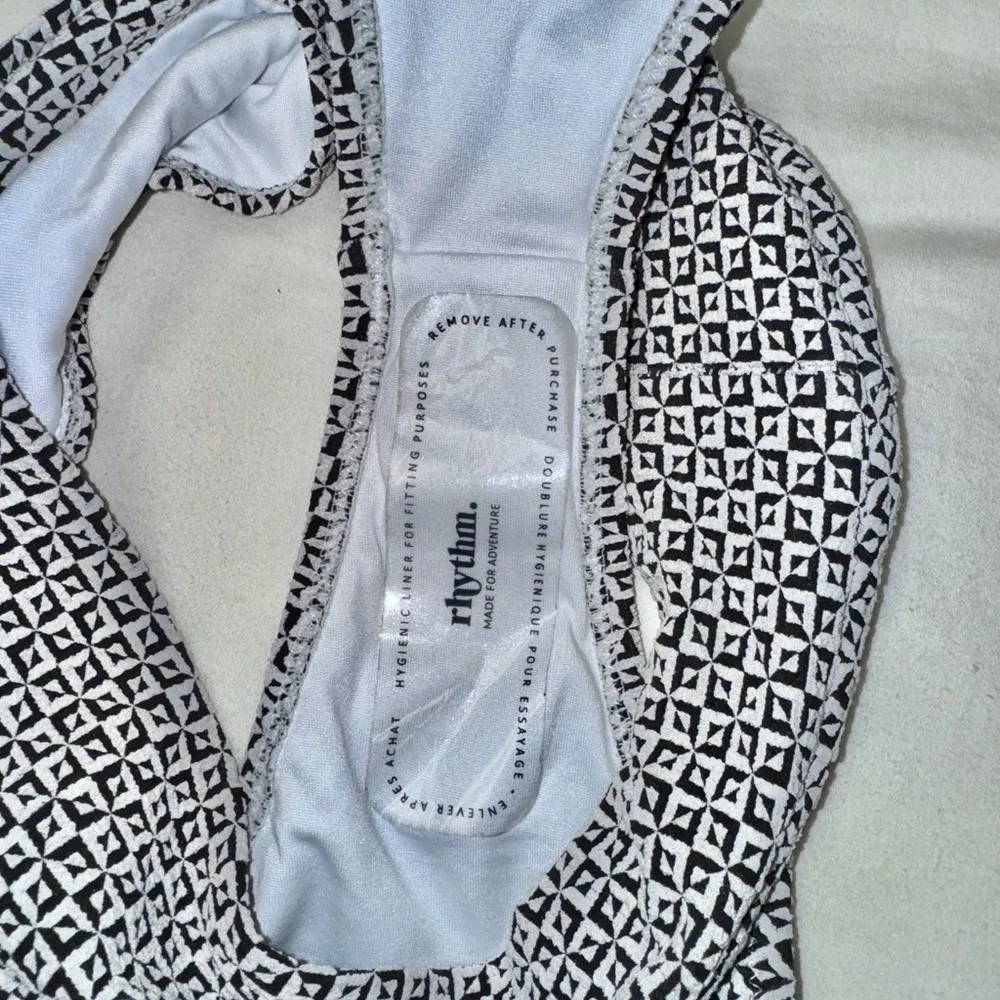 Free People Rhythm Black and White Bikini - Image 4