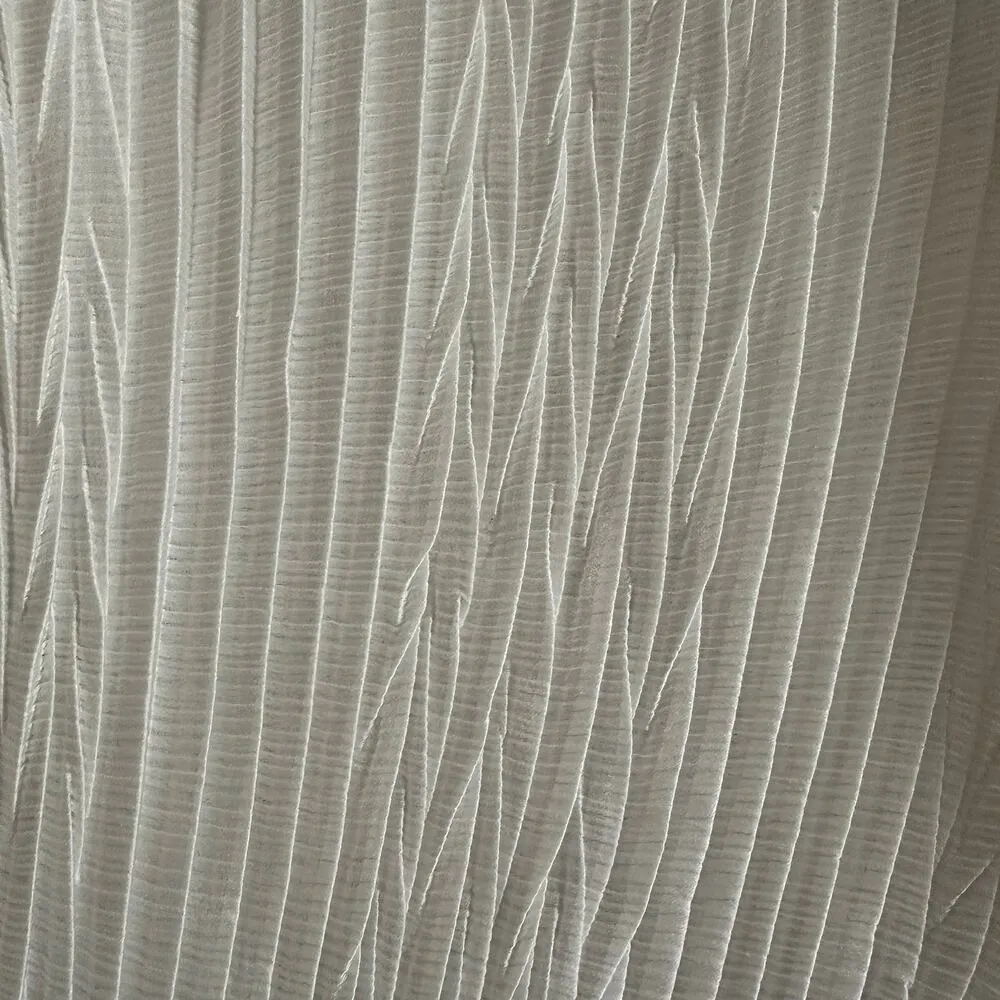 ZARA  | White High Neck Pleated Smocked Blouse | Size Medium - Image 8