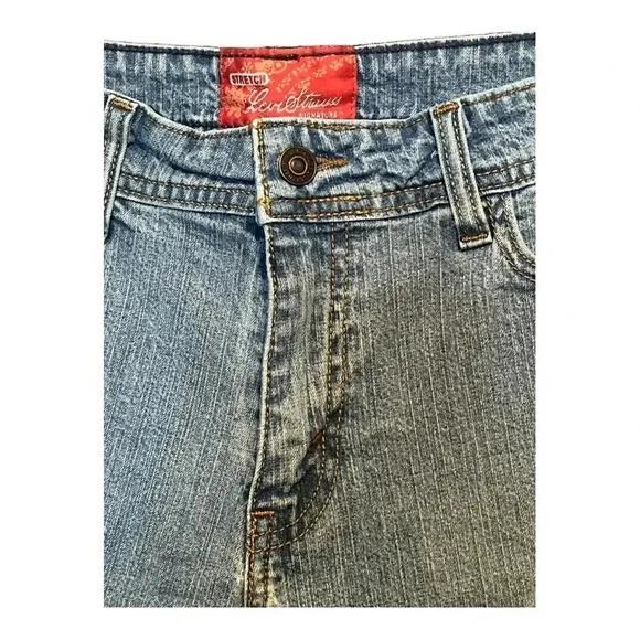 Vintage Levi Strauss Signature Stretch Jeans Y2K Light Wash Unique Size 12‎ - Image 3