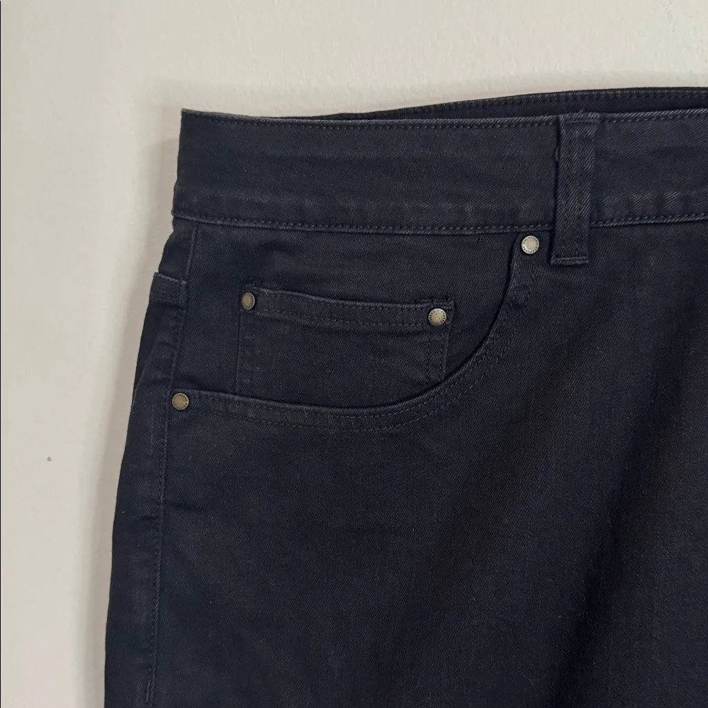 Universal Standard Joni Hi-Rise Curve Slim Leg Black Jeans US sz 6X runs small - Image 7