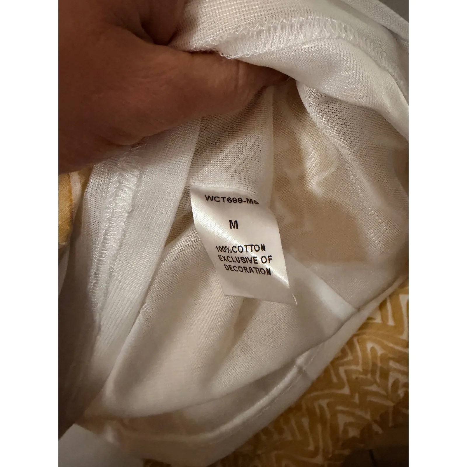 THML Womens Yellow Geometric Tiered Ruffle Boho Summer Flowy cotton Dress Medium - Image 4