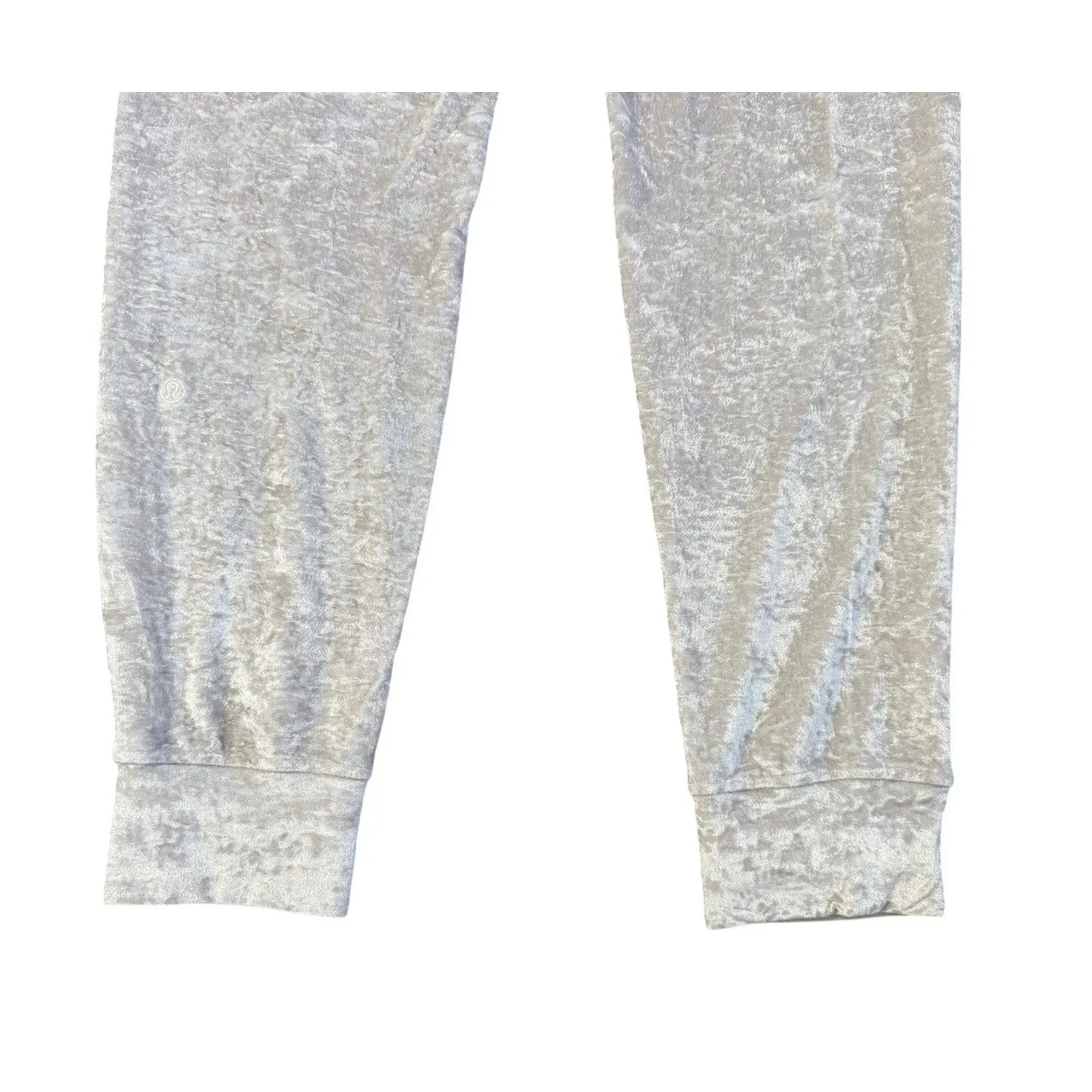 LULULEMON Ready to Crush Lounge Jogger High Rise Pants Chrome Silver Velvet Sz 8 - Image 8