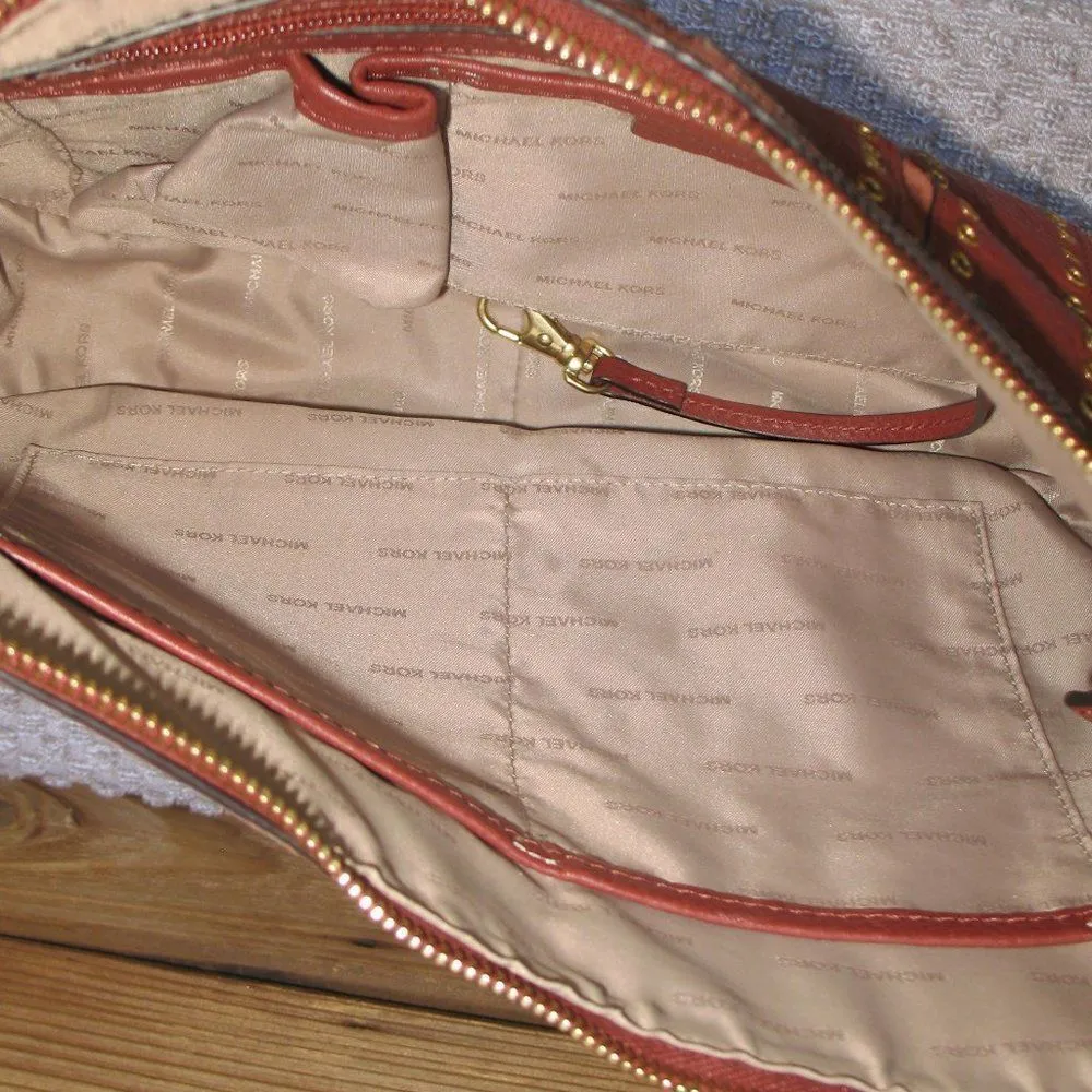 Michael Kors Brooklyn Grommet Hobo Shoulder Bag - Image 11