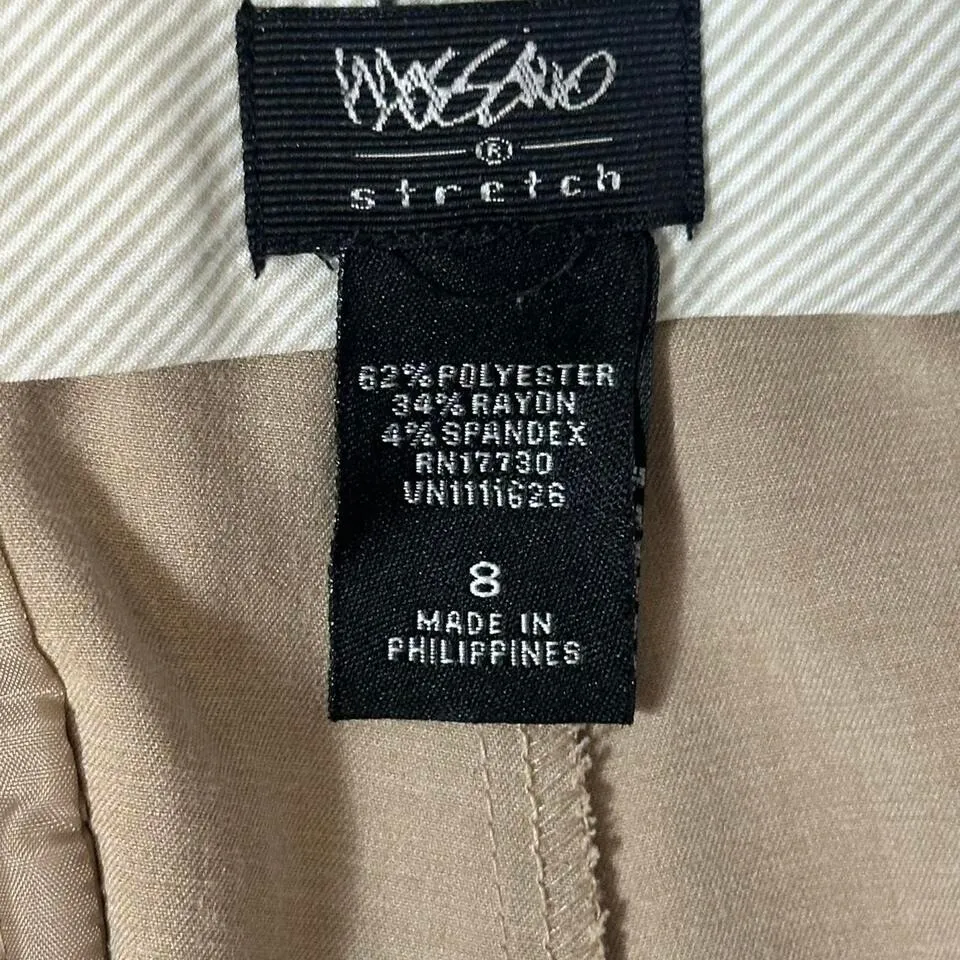 Vintage Mossimo Stretch "Dressy" Shorts‎ Tan Size 8 - Image 5