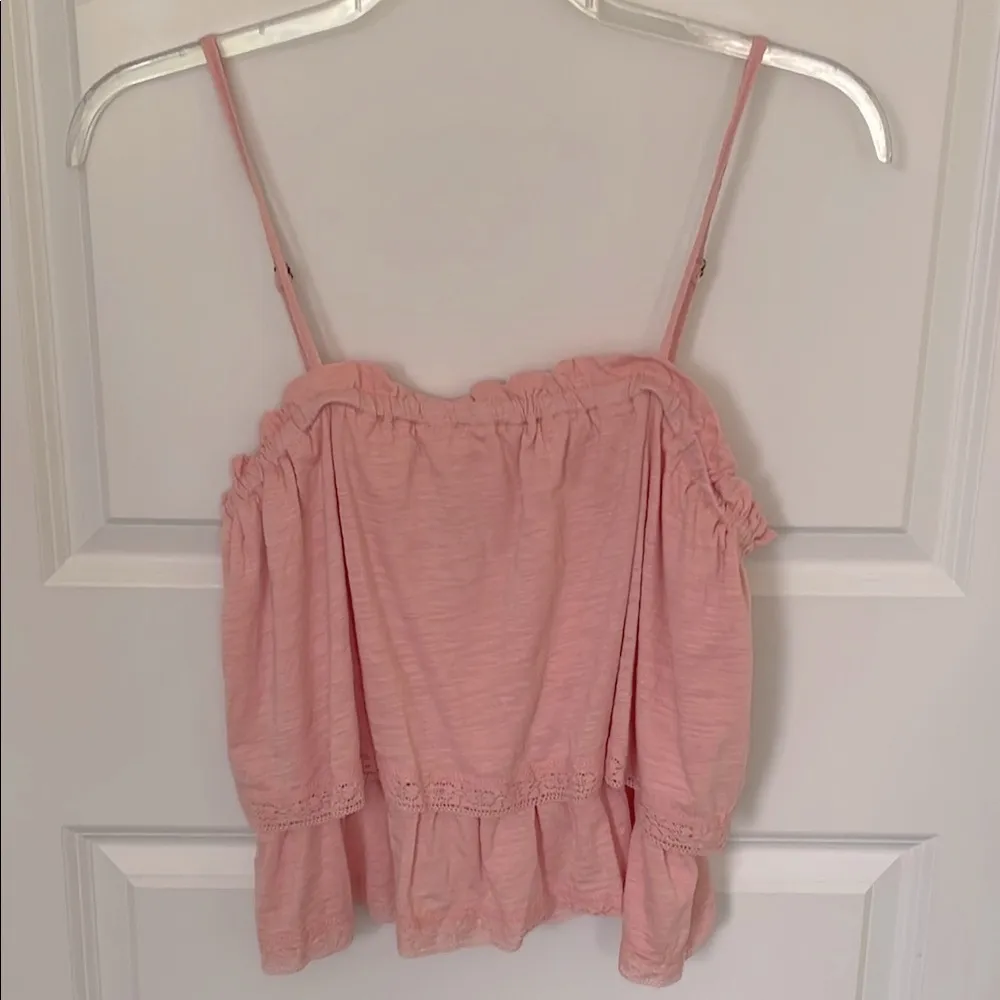 Wrangler Retro Ruffle Tank Peach Blossom Large - Image 4