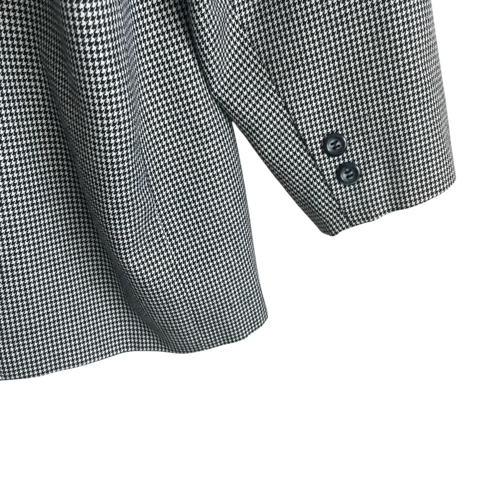 Vintage Maggie Barnes Women Houndstooth Blazer 18W Classic Capsule Jacket Career - Image 4