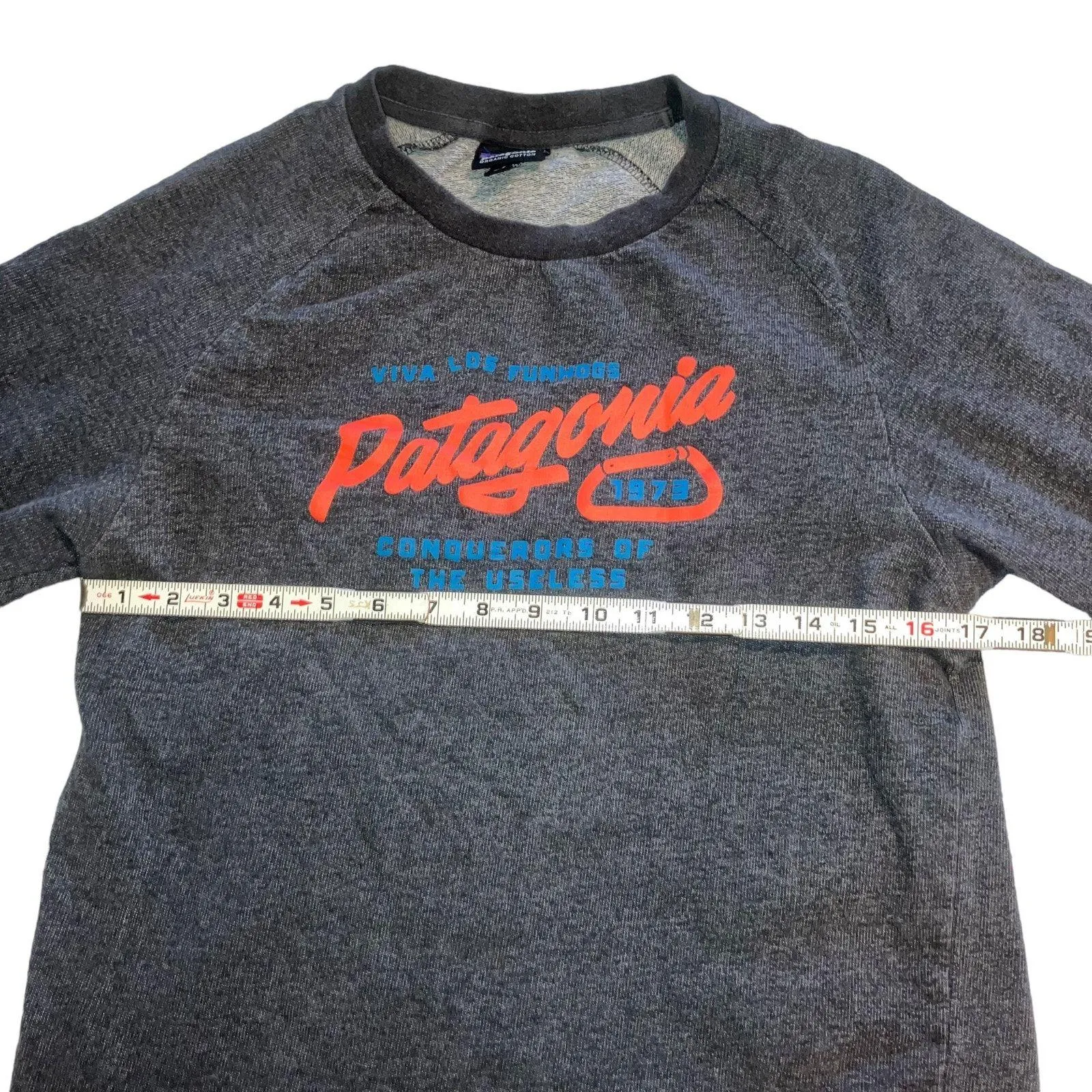 Patagonia Lightweight Splitter Script Crew Sweatshirt- sz Med - Image 6