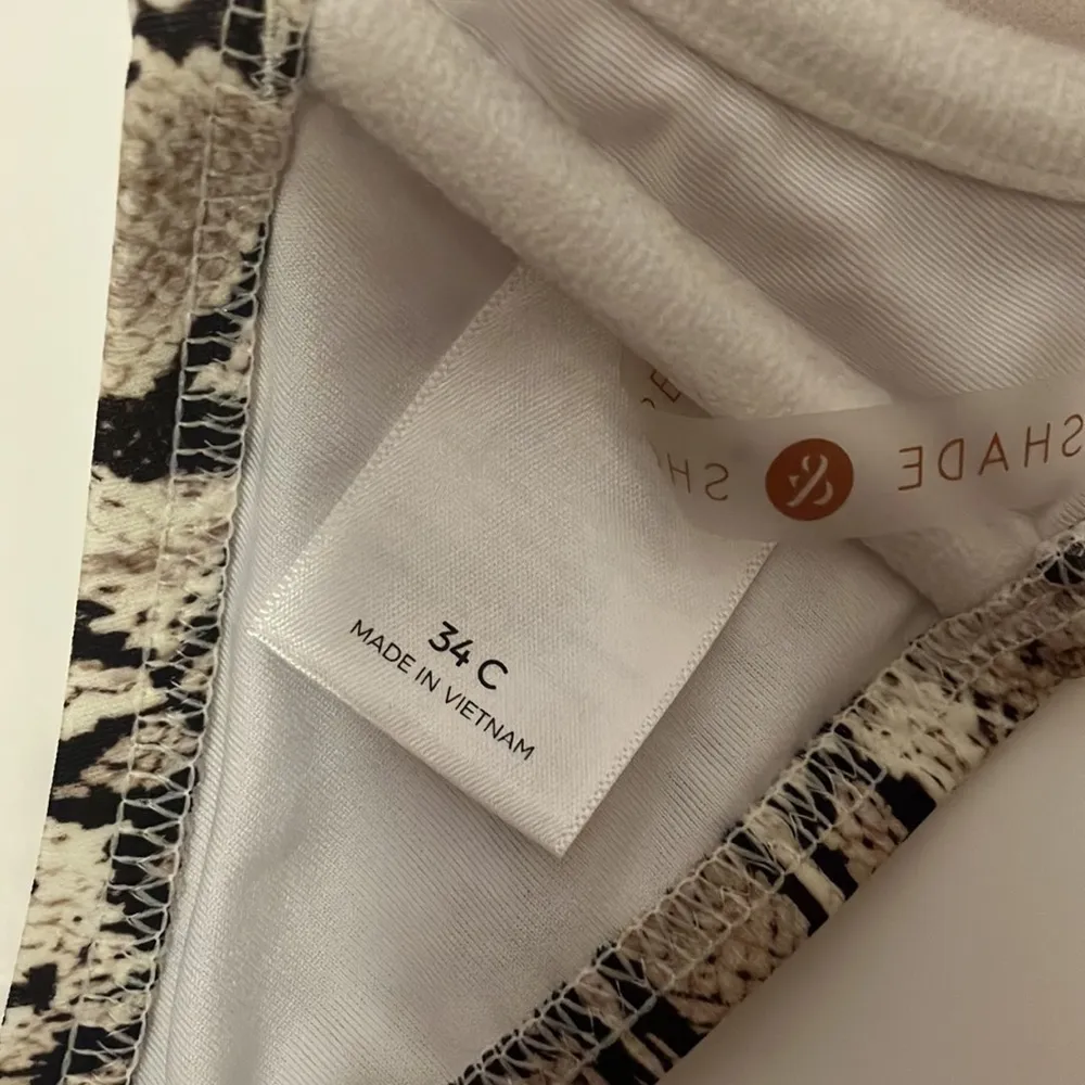 Shade and Shore python print swimsuit top/ bikini top - Image 6