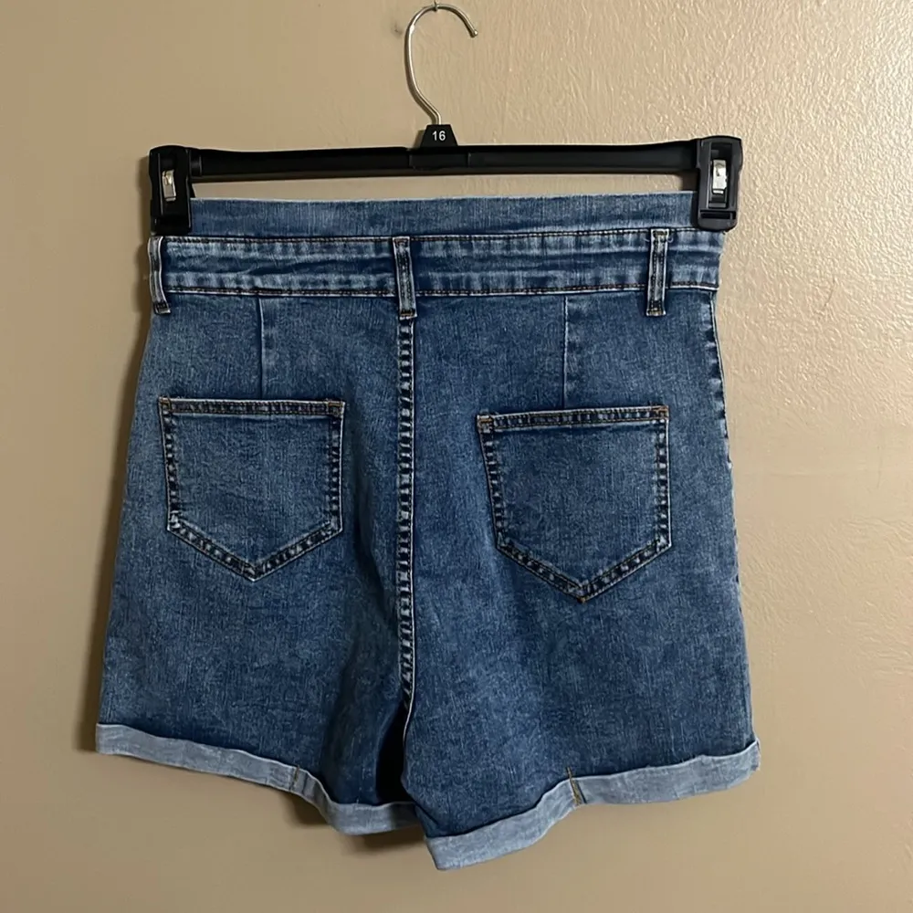 Shorts Sz M Pleated Summer Vacation Casual High Waisted Feminine - Image 4