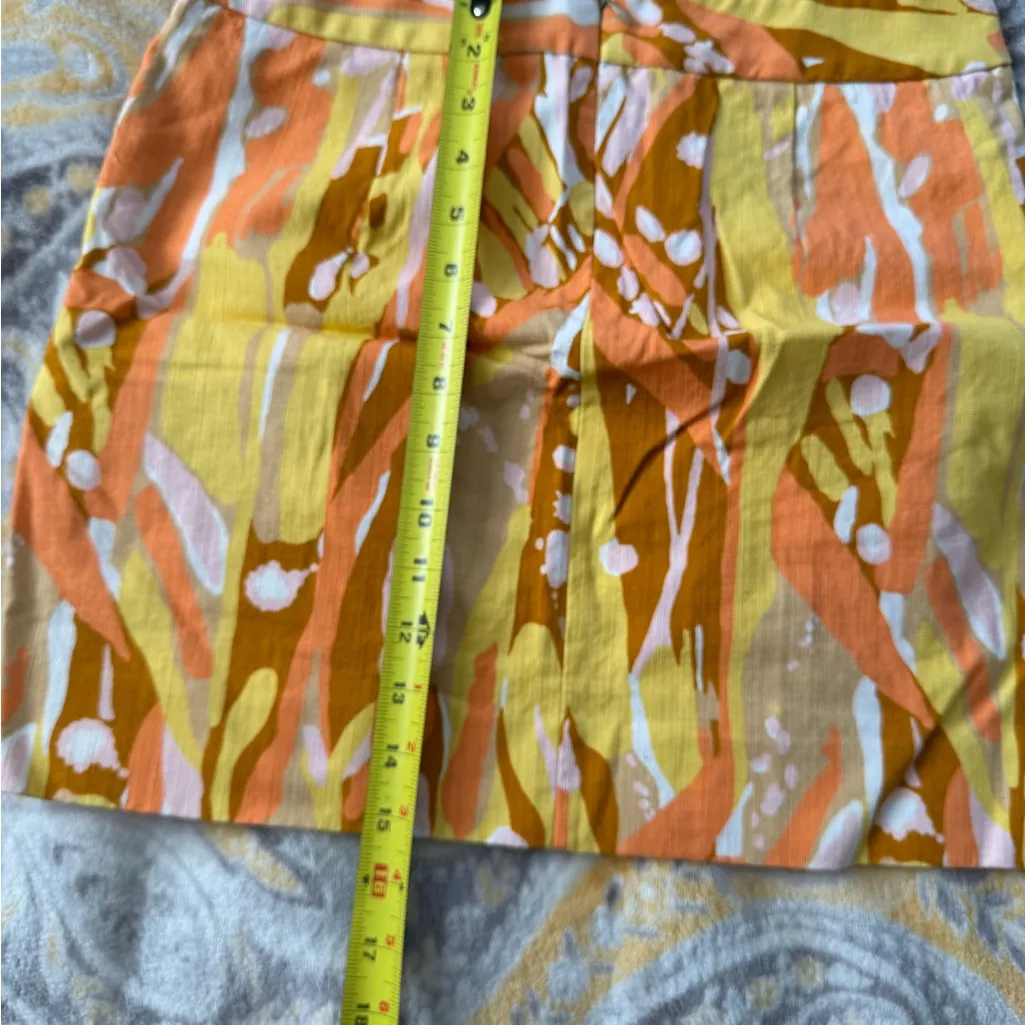 J. CREW Abstract Paint Splash Above Knee Thick Classic Skirt Wm's 0 - Image 4