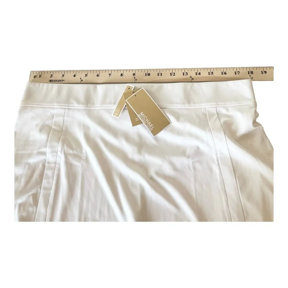 NEW Michael Kors Golf Stretch Knit MINI SKORT Women's XL White Skirt w/ Shorts - Image 8