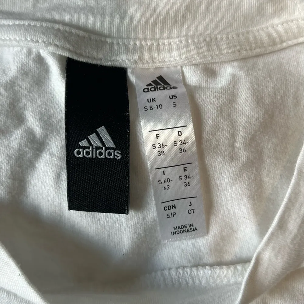 ADIDAS Cinch Tank/Top WHITE Light Weight Knit COTTON Activewear SLEEVELESS - Image 5