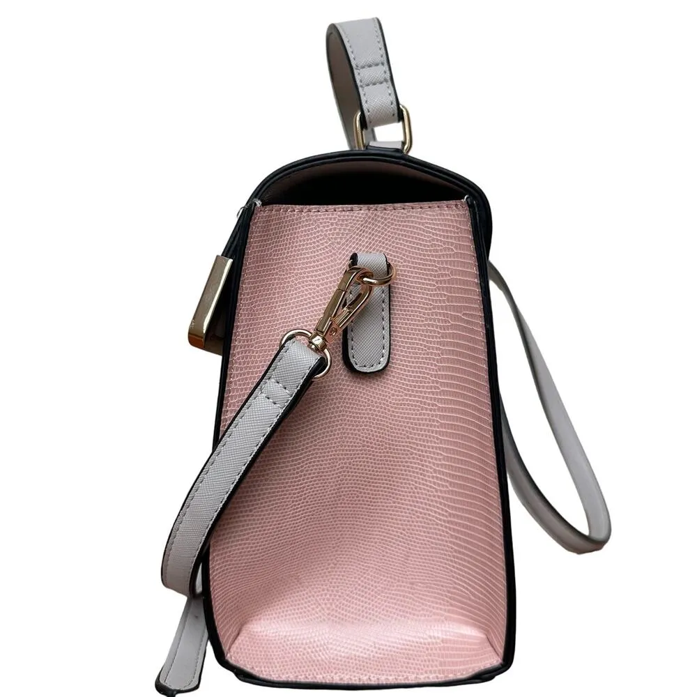 Dune London Two-Tone Satchel Bag Top Handle - Image 8