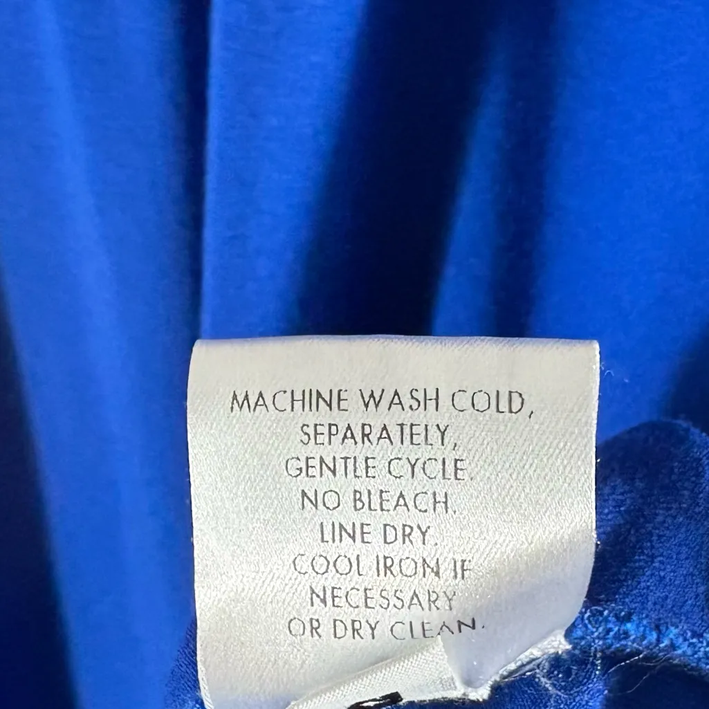 Eileen Fisher Blue‎ Dress Size Medium Petite - Image 7