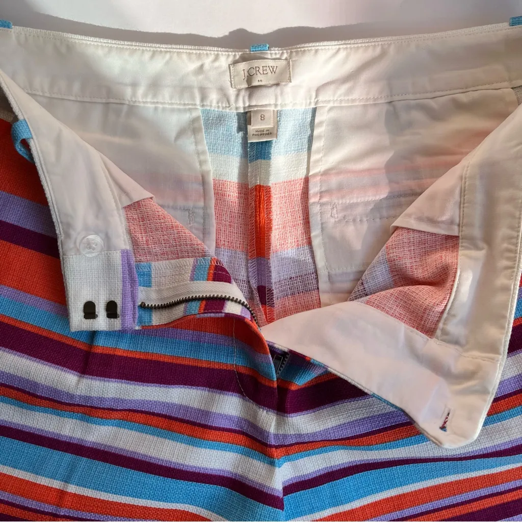 J.Crew•candy stripe shorts•sz 8 - Image 7