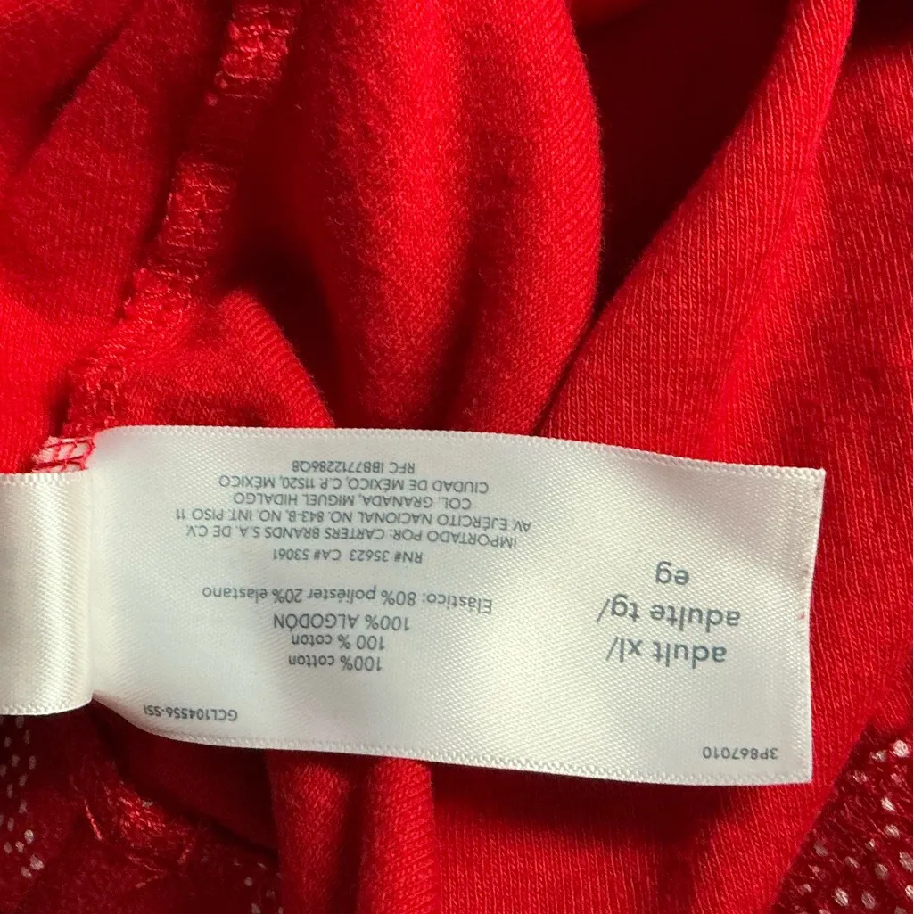Carter's Festive Red Pajama Set Size XL - Image 5