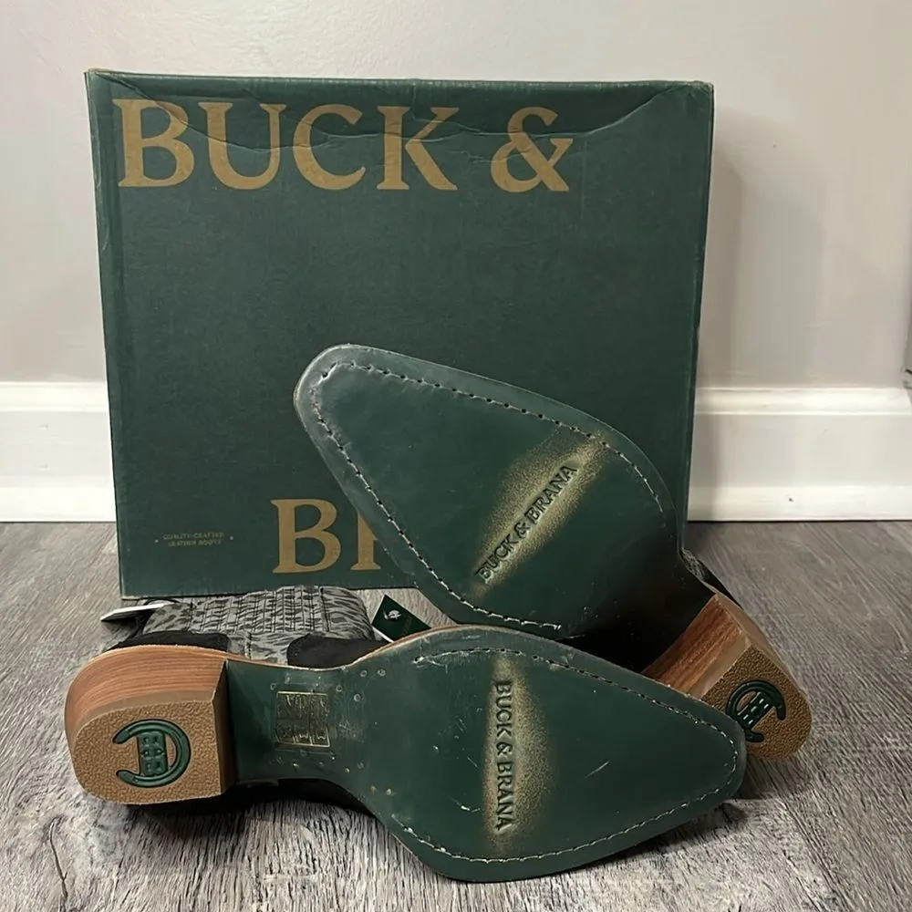 Buck & Brana NIB Montana Fashion Leather Booties 7.5 Black - Image 11