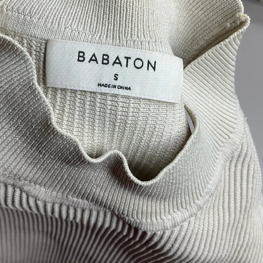 Babaton Sculpt Knit Mock neck Top - Image 3