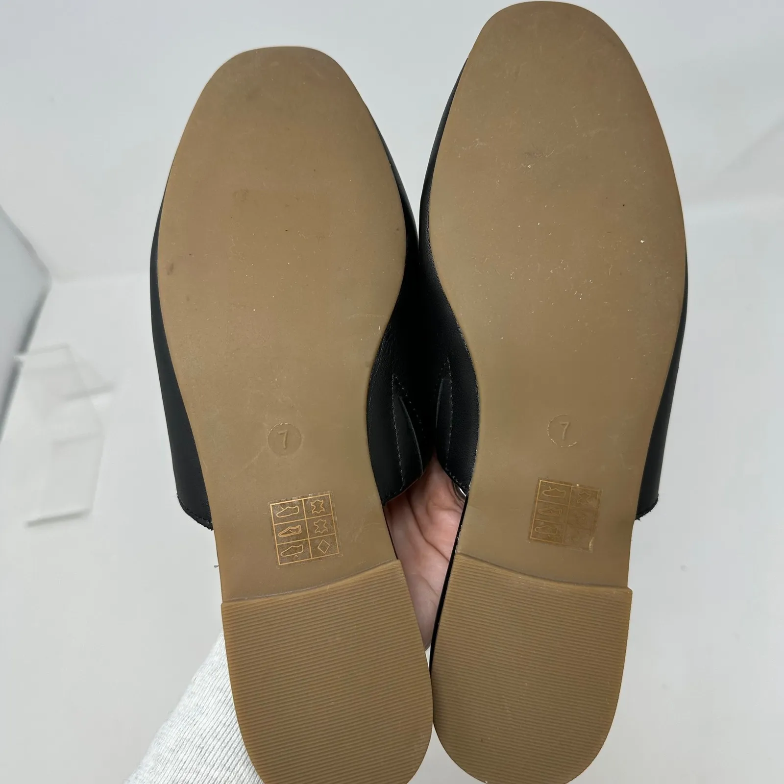 Madewell The Cory Leather Mule Black 7 - Image 7