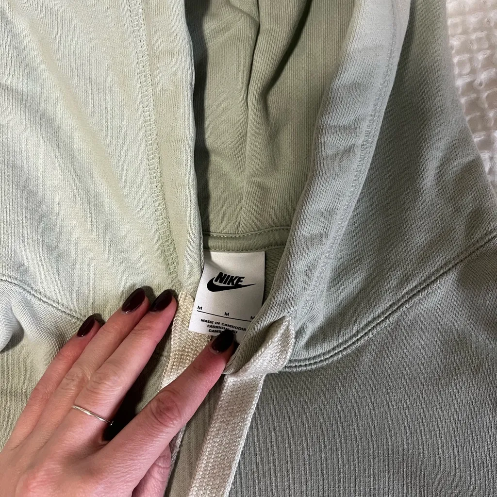 Light Sage Nike Sportswear Club Fleece Sweatshirt - Image 4