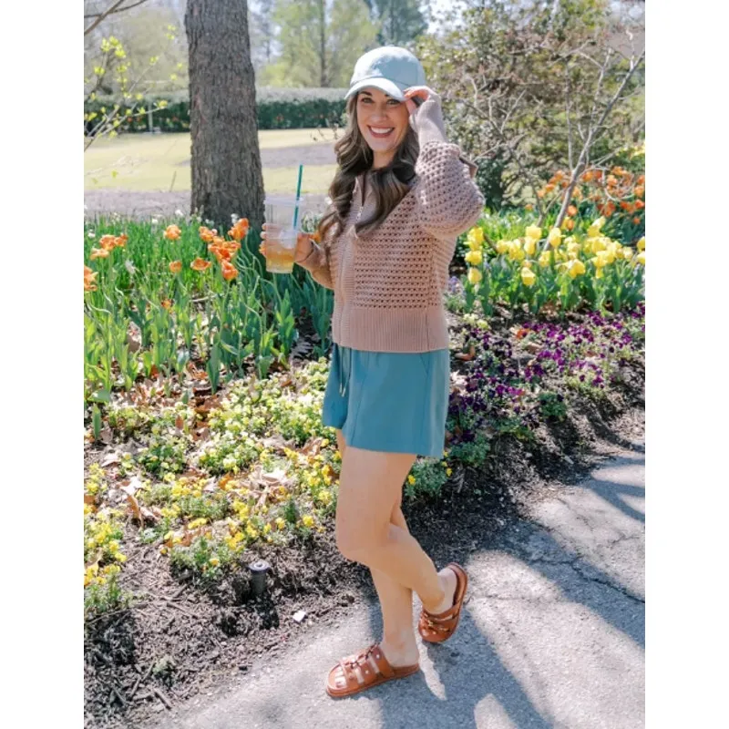 VARLEY Barket Woven Shorts in Dark Forest Size Small - Image 3