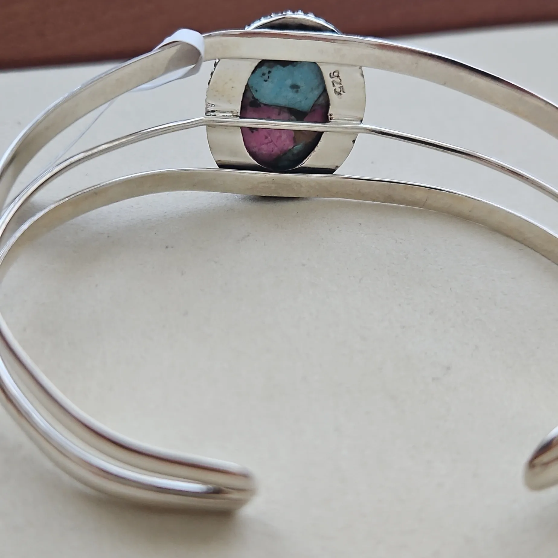 Cotton Candy Turquoise Bangle - Image 2