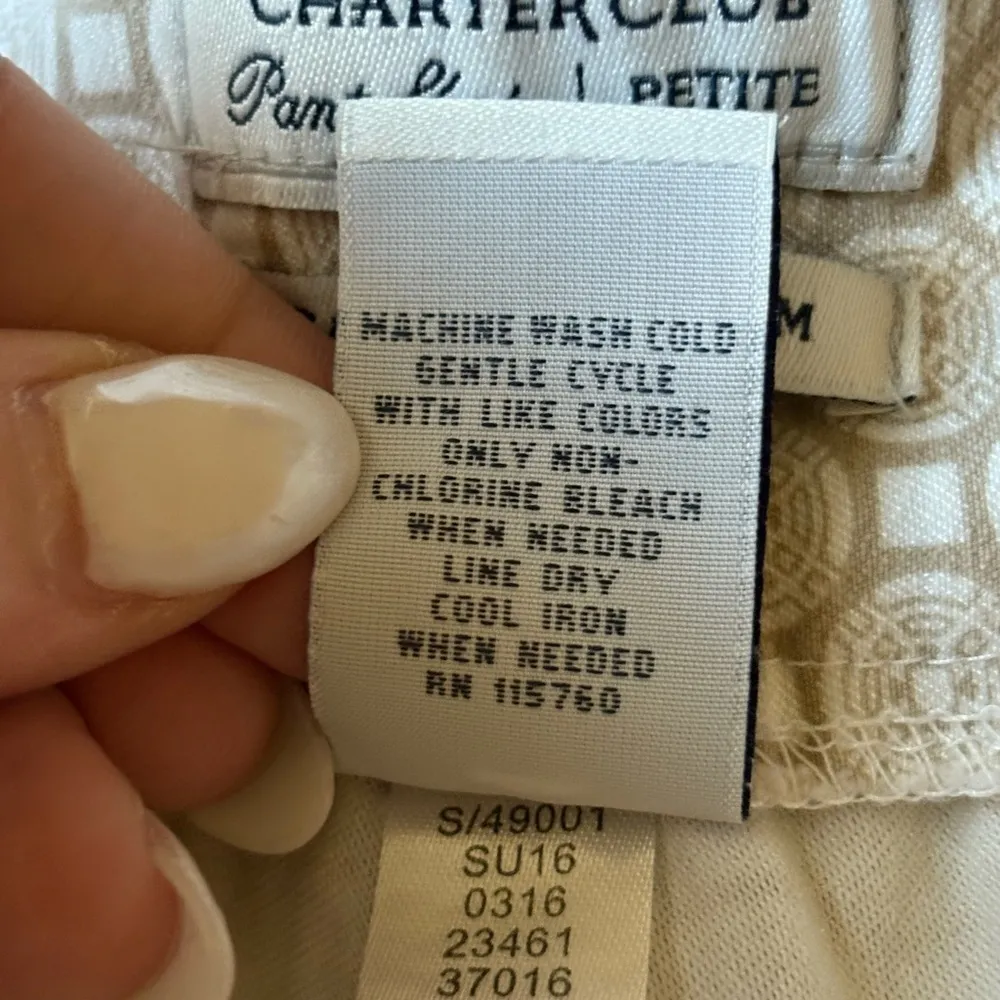 Charter Club Cream Ankle Pants Cambridge Slim. 12P. Super comfortable! - Image 14