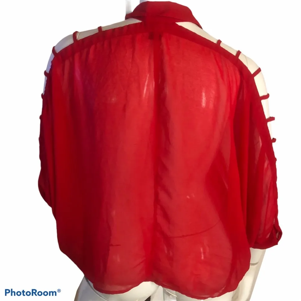 Cotton Express  ladder sleeve blouse - Image 3