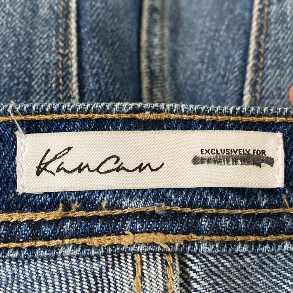 New Kancan for Maurices High Rise Ripped Button Fly 3.5” Short size 24 Blue - Image 9