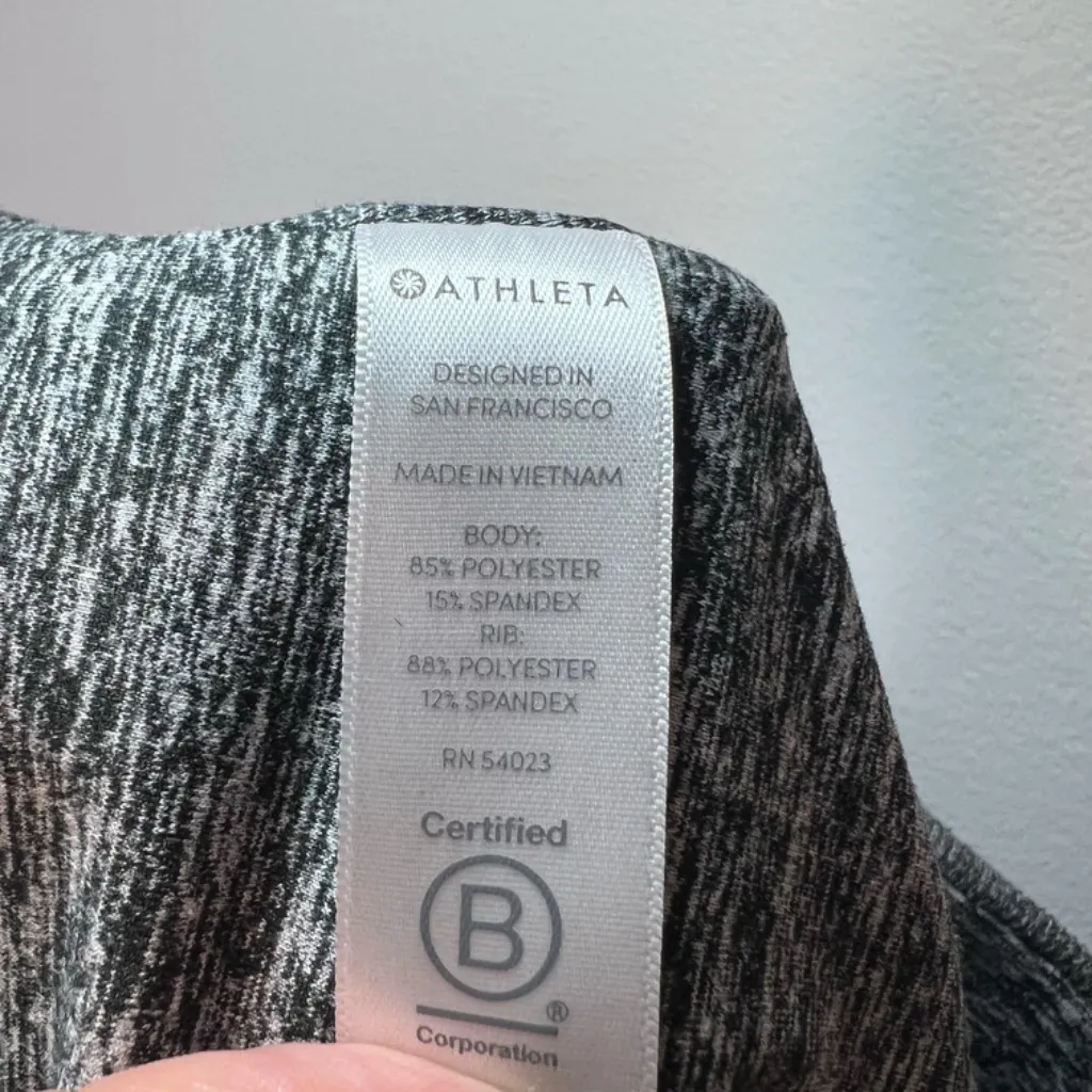 Athleta Womens Exhale Heel Tight Leggings Heather Gray High Waist Athletic Small - Image 13