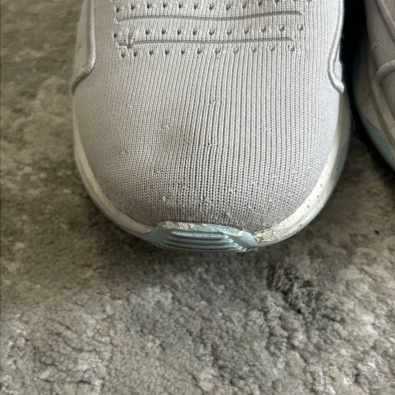 Fitflop Vitamin Shoes Womens 11 Gray Knit Sport Sneakers Mesh EU 43 Lace Up - Image 3