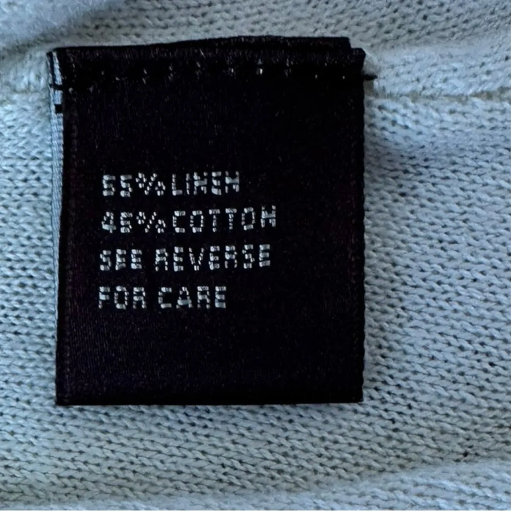 525 america Linen Blend Cream Knit Cardigan Size S Brown - Image 7