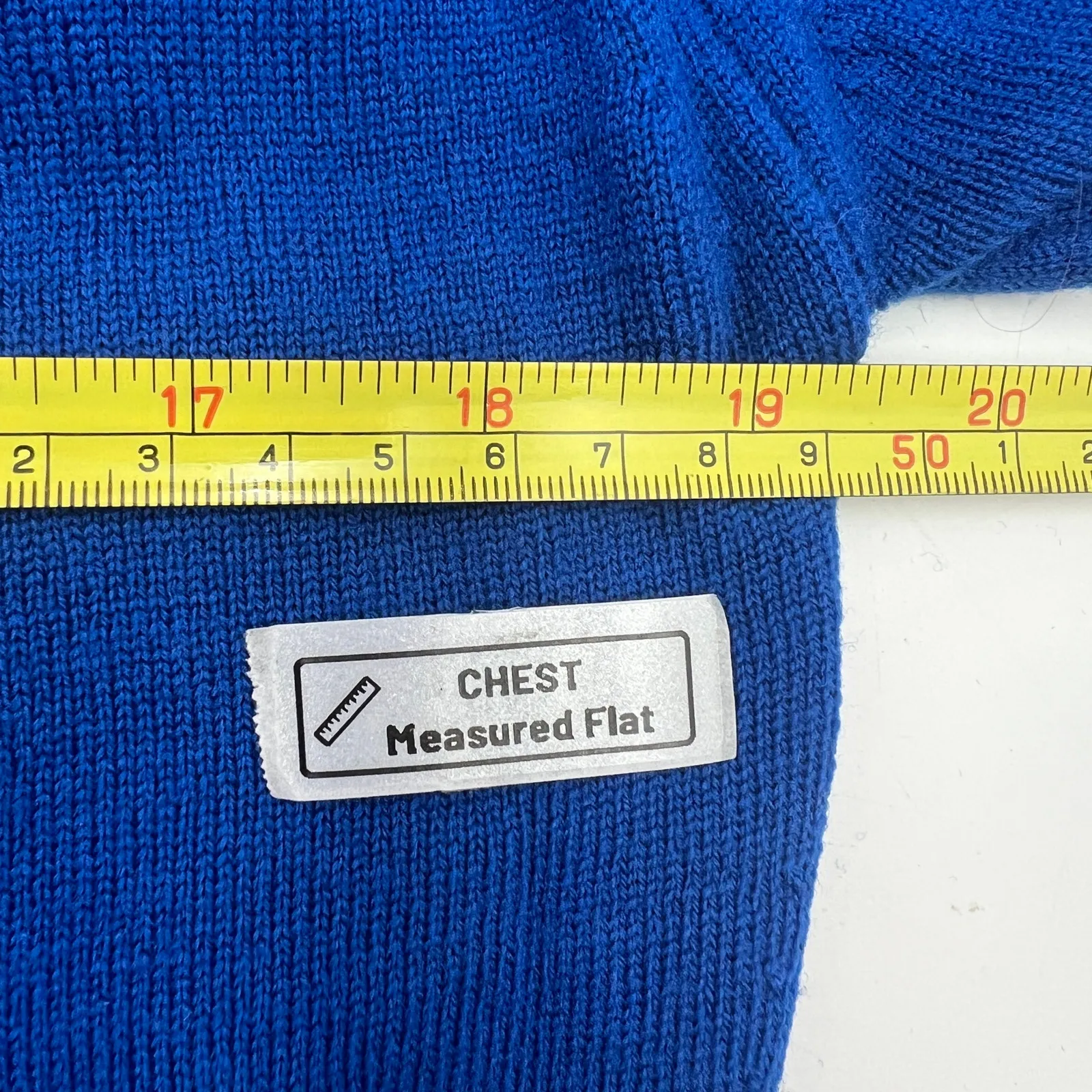 Vintage Pendleton Wool Mock Neck Sweater Cobalt Blue - Image 4