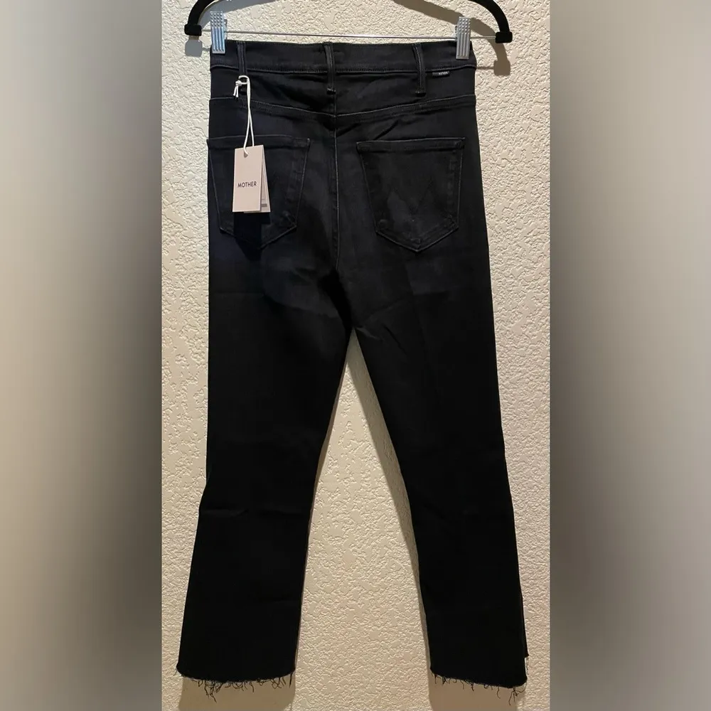 NWT MOTHER Denim Huster Ankle Fray in Encounters At Night Size 31 - Image 5